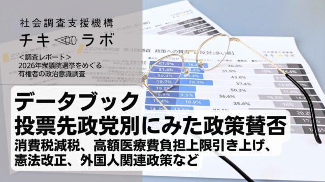 データブック｜投票先政党別にみた政策賛否（2026年衆院選調査）